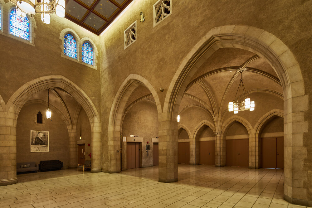 South Hall Lobby at The Riverside Church
